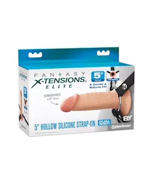 Fantasy X-tensions Elite 5" Silicone Hollow Strap-on Dual Density — image 11 of 11