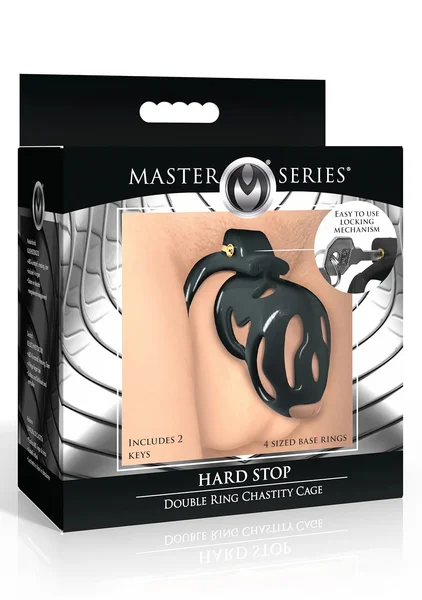 Hard Stop Double Ring Chastity Cage — image 6 of 6