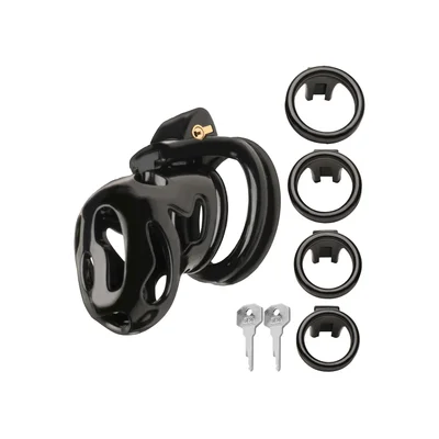 hard stop double ring chastity cage