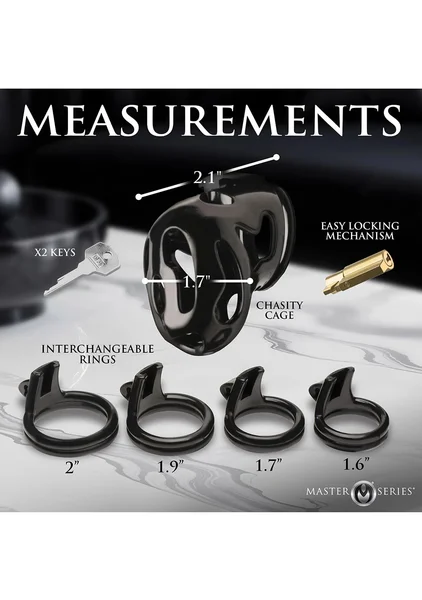 Hard Stop Double Ring Chastity Cage — image 5 of 6