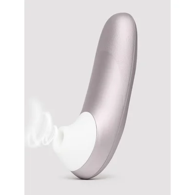 womanizer pro silver grey rechargeable clitoral suction stimulator silver