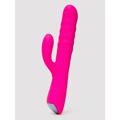 lovense velvo app controlled rabbit vibrator with rotating beads pink