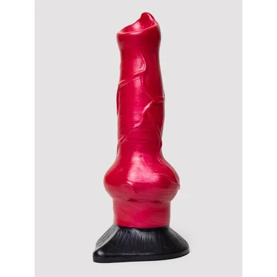creature cocks hell hound canine penis silicone dildo red