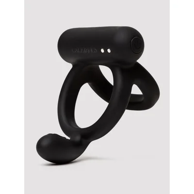 closer intimate caress rechargeable taint stimulation cock ring black