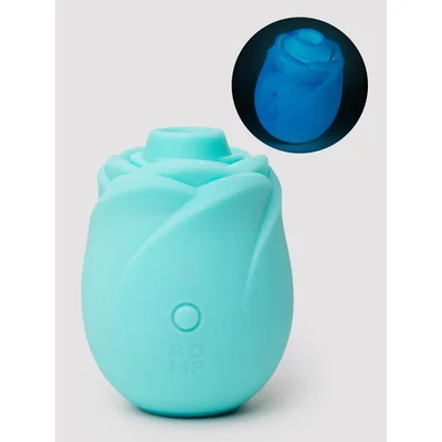 romp rose glow blue clitoral stimulator blue