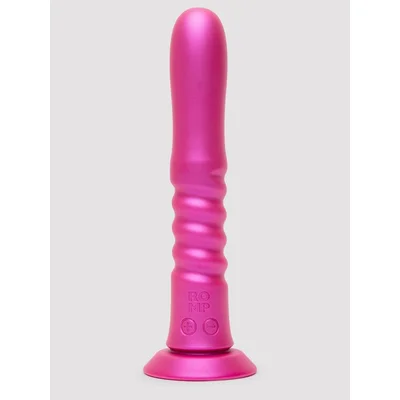 romp jiggle thrusting dildo vibrator purple