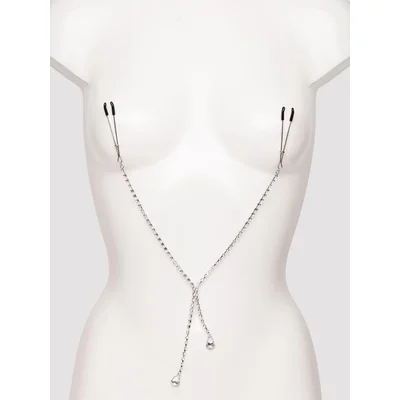 sportsheets teardrop silver nipple clips silver