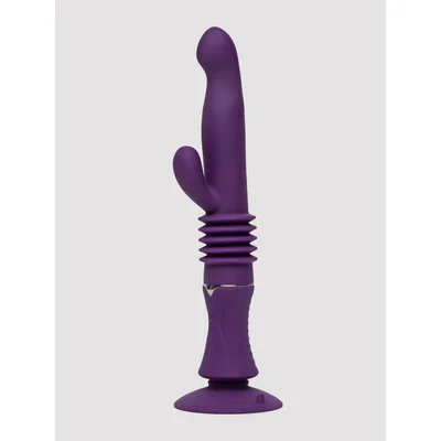 playboy hoppy ending thrusting hands free rabbit vibrator purple