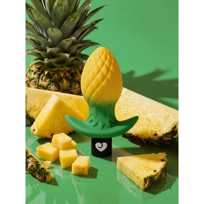 lovehoney pineapple vibrating butt plug yellow
