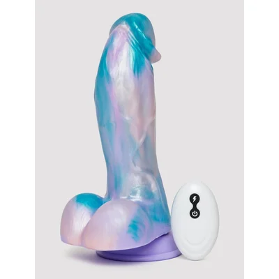 mythical fantasy girthy remote control vibrating dildo 625 inch purple