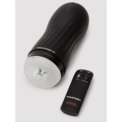 maxtasy stroke master milking remote controlled masturbator black