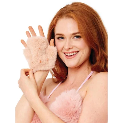 sportsheets peaches n creame spiked sensory glove pink