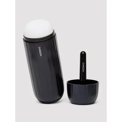 svakom sam neo 2 pro interactive heating sucking and vibrating masturbator black