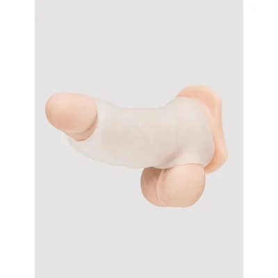 lovehoney mega mighty uncut penis sleeve with ball loop white