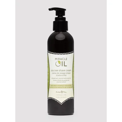 earthly body miracle oil tea tree shave cream 237ml