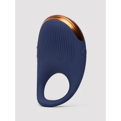 rocks off capture rechargeable cock ring vibrator black