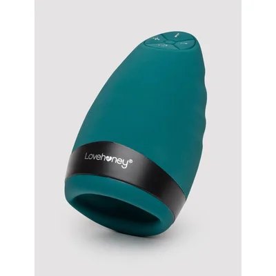 lovehoney hot shot rechargeable warming male masturbator green