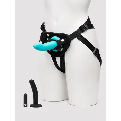 lovehoney vibrating silicone pegging kit 4 piece black