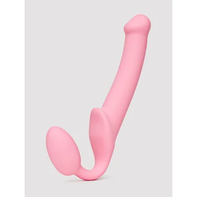 strap on me silicone fully flexible strapless strap on pink