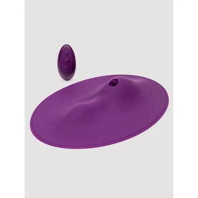 vibepad 2 hands free pad with flickering clitoral vibrator purple