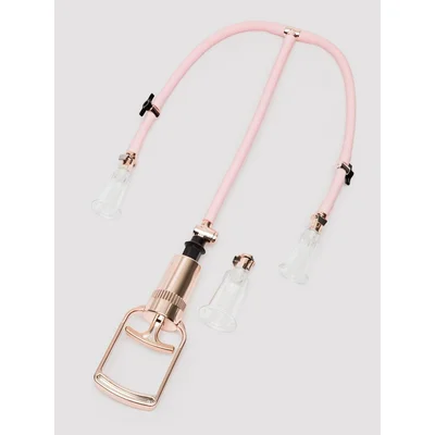 pumped clitoral and nipple pump set pink