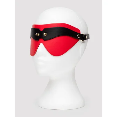 ouch milan faux leather blindfold red