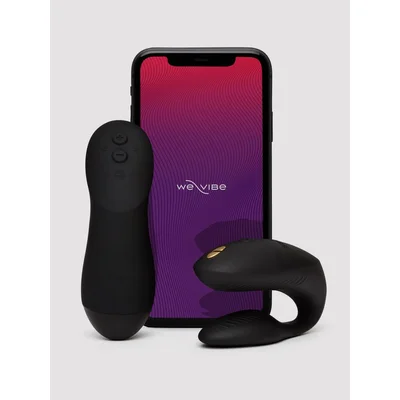 we vibe chorus pro satin black app and remote controlled couples vibrator black