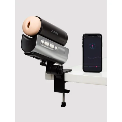 lovense solace pro ai powered rechargeable thrusting masturbator black