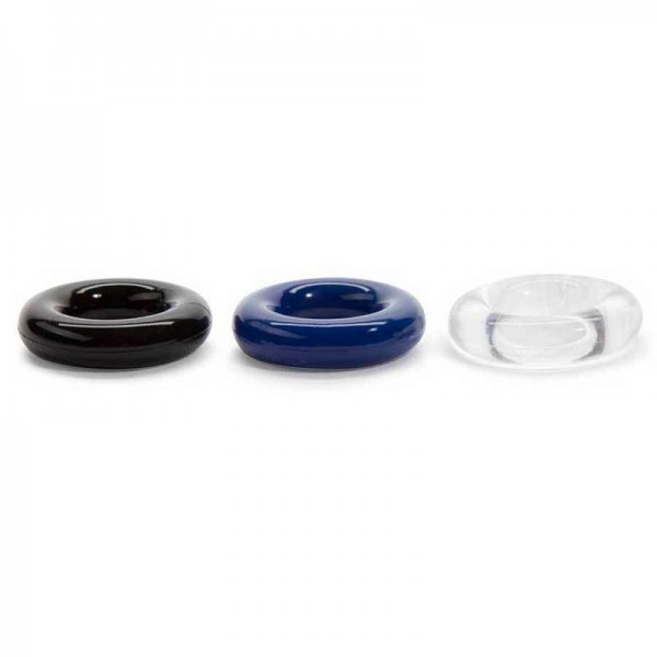 Multi Color Stretchy Stamina Boosting Cock Rings 3 Pack by Lynk Pleasure
