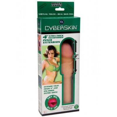 Cyberskin 4 Xtra Thick Penis Extension Flesh