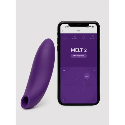we vibe melt 2 app controlled rechargeable clitoral stimulator purple