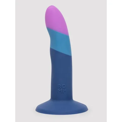 romp piccolo non realistic dildo 5 inch blue