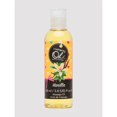 lovehoney oh vanilla kissable massage oil 100ml