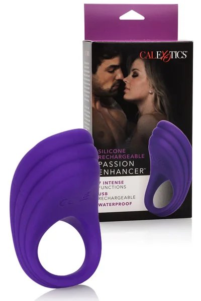 California Exotic USB-Rechargeable Vibrating Ridged Silicone Couples Cock Ring — image 7 of 12