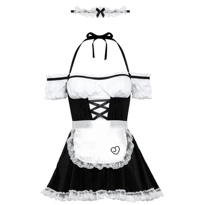 lovehoney fantasy french fancy maid costume s m black