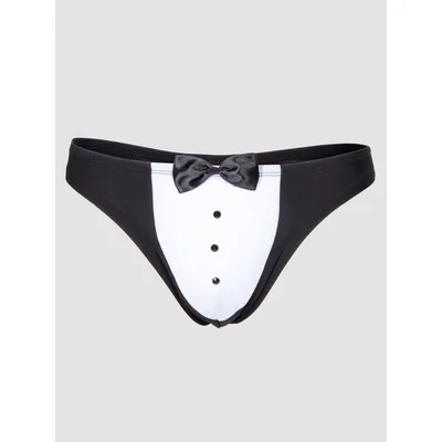 lhm tuxedo mens thong l xl black