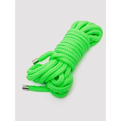 ouch japanese glow in the dark shibari rope 5 metre green