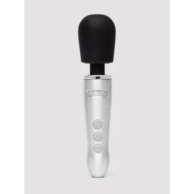doxy go extra powerful rechargeable travel mini wand massager silver