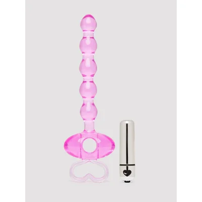 lovehoney enjoy vibrating anal beads 55 inch pink