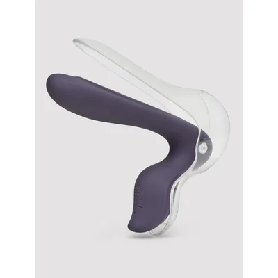 inya vibrating silicone spreading vaginal dilator purple