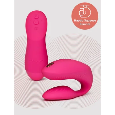 we vibe chorus pro electric pink app and remote controlled couples vibrator pink