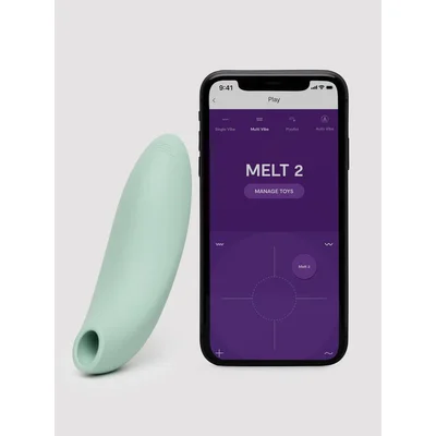 we vibe melt 2 app controlled rechargeable clitoral stimulator green