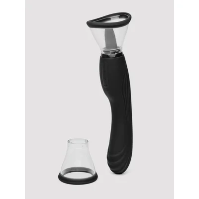 lovehoney lick me vibrating pussy pump and tongue vibrator black