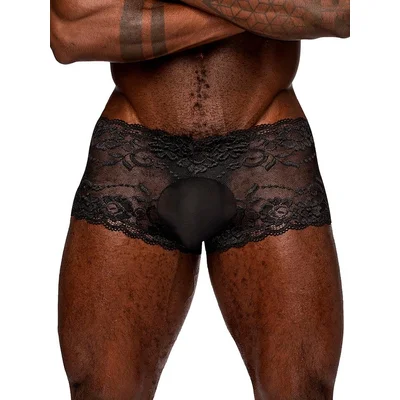 male power black lace boxers xl black