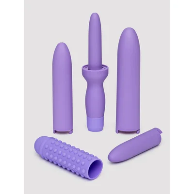 dr laura berman rechargeable dilators set of 4 locking sizes plus sleeve purple