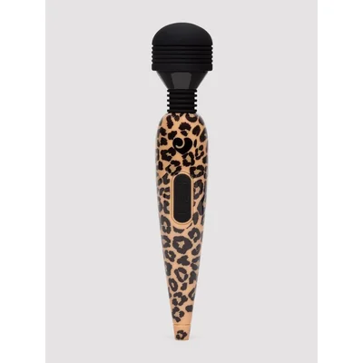 lovehoney deluxe rechargeable mini leopard massage wand vibrator brown