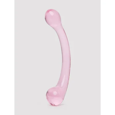lovehoney sensual glass double ended g spot dildo pink
