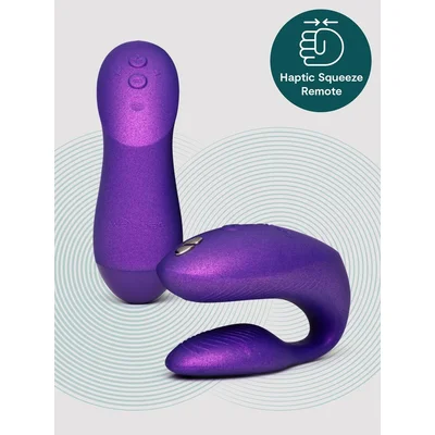 we vibe chorus pro cosmic purple app and remote controlled couples vibrator blue