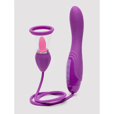 fantasy for her ultimate pussy pump with g spot vibrator purple