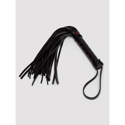 bondage boutique heart flogger black